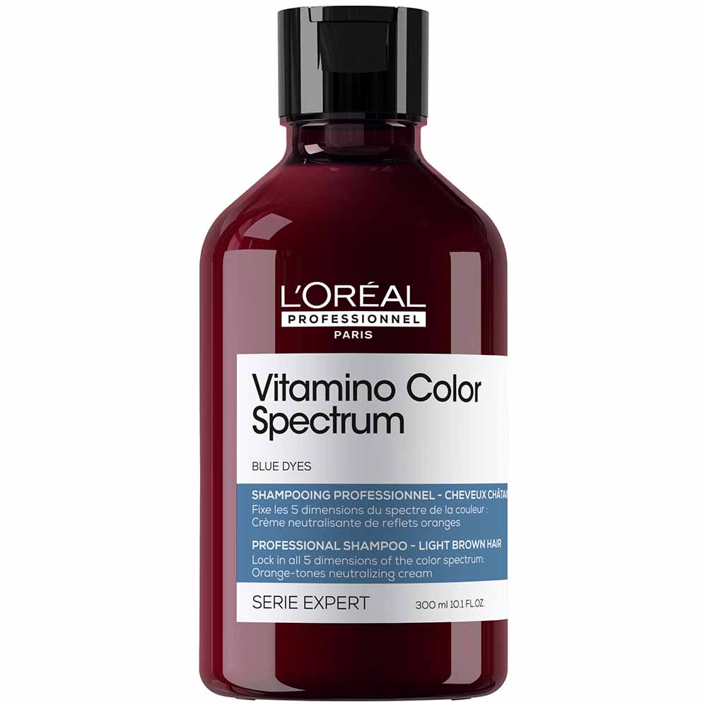 L'Oreal Professionnel, Vitamino Color Spectrum, Hair Shampoo, Counteracts Yellow Or Orange Tones, 300 ml - Feel You