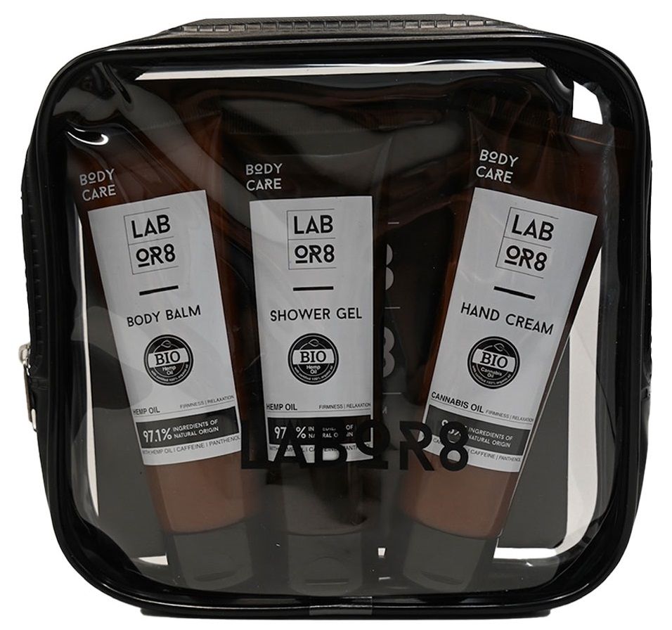 LABOR8 Travel Kit Shower Gel 75 ml + Body Balm 75 ml + Hand Cream 75 ml - Feel You