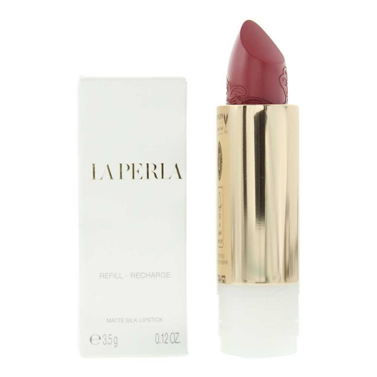 La Perla, Matte Silk, Matte, Cream Lipstick, 109, Rosewood Red, Refill, 3.5 g - Feel You