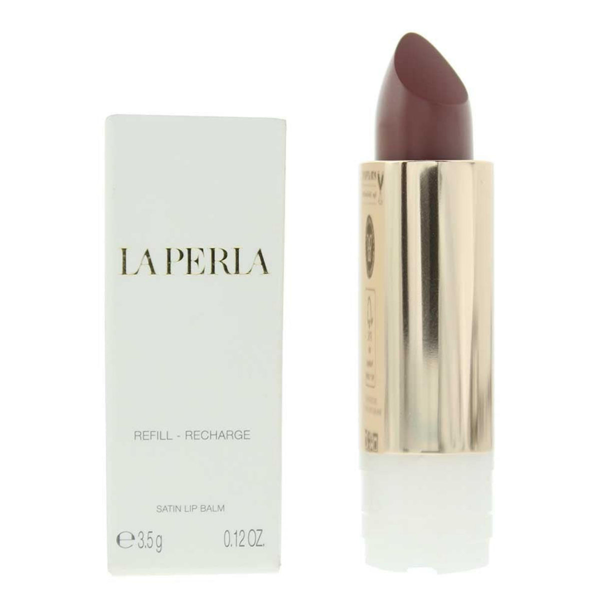 La Perla, Satin Lip Balm, Cream Lipstick, 204, Almond, Refill, 3.5 g - Feel You