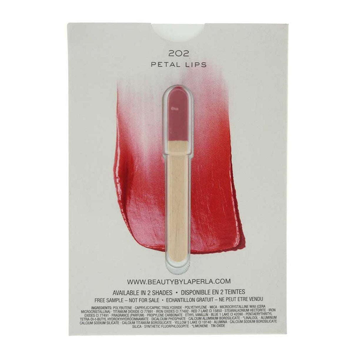La Perla, Satin Lips, Cream Lipstick, 202, Petal, 0.08 g *Sample - Feel You