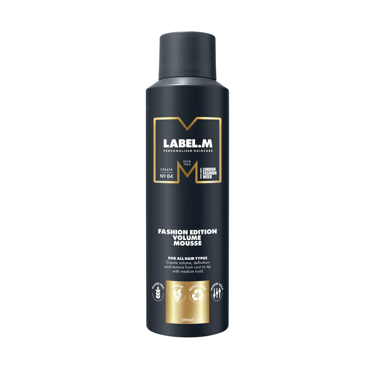 Label.M, Fashion Edition, Hair Styling Mousse, Volume, Medium, 200 ml - Feel You