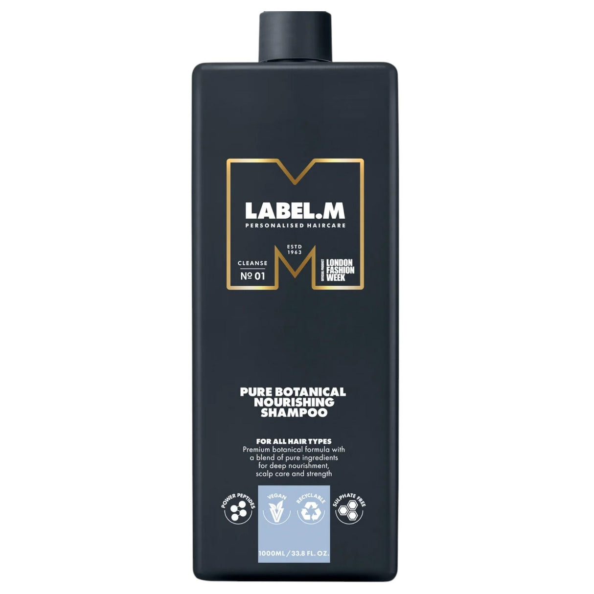 Label.M, Pure Botanical, Hair Shampoo, Nourishing, 1000 ml - Feel You