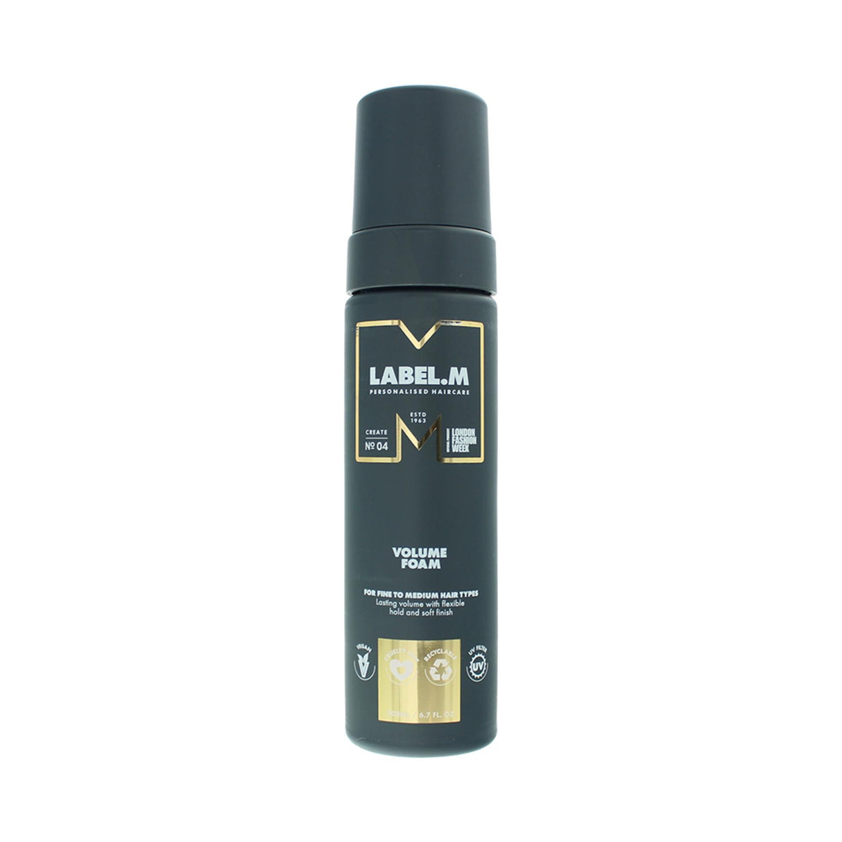 Label.M, Volume, Hair Styling Mousse, Volume & Condition, Flexible Hold, 200 ml - Feel You