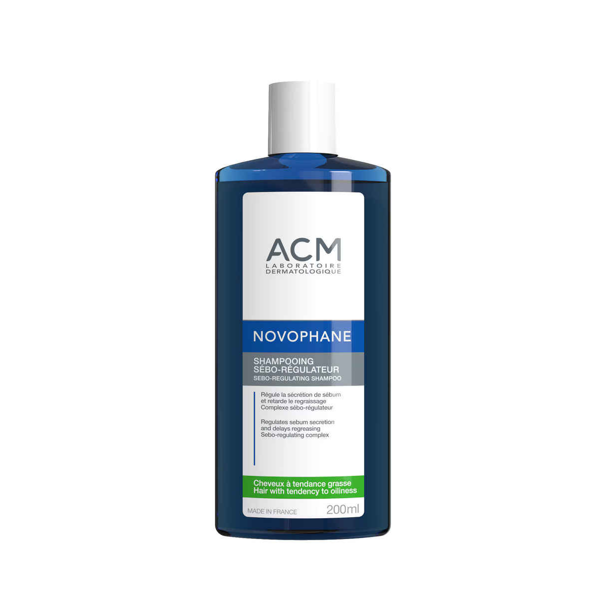 Laboratoire ACM, Novophane, Hair Shampoo, For Regulation Of Excessive Sebum, 200 ml - Feel You