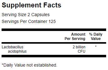 Lactobacillus Acidophilus 2 Billion CFU 250 капсули - Feel You