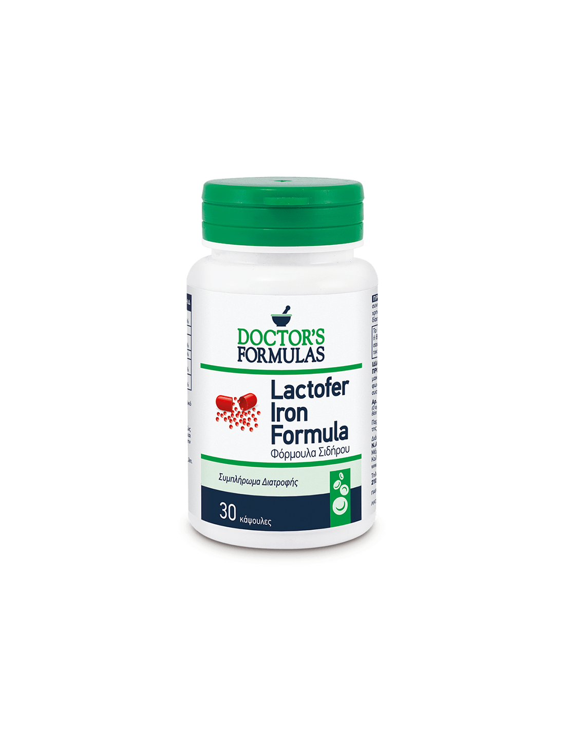 Lactofer Iron Formula / При желязодефицитна анемия, 30 капсули Doctor’s Formulas - Feel You