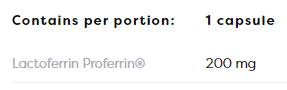 Lactoferrin 200 mg | Proferrin® - 60 капсули - Feel You