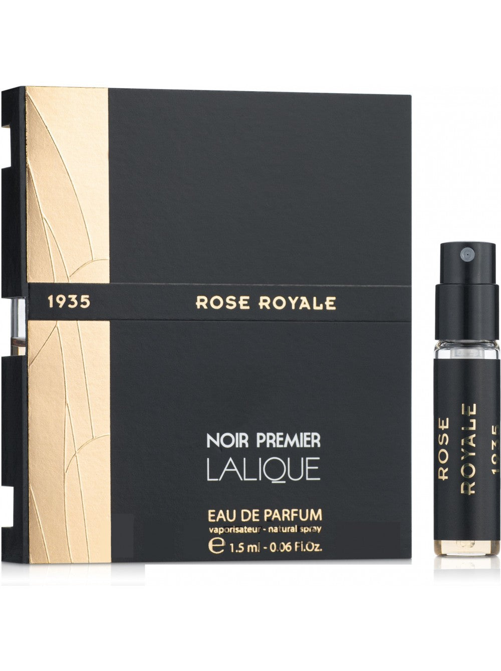 Lalique, Noir Premier - Rose Royale, Eau De Parfum, Unisex, 1.8 ml *Vial - Feel You