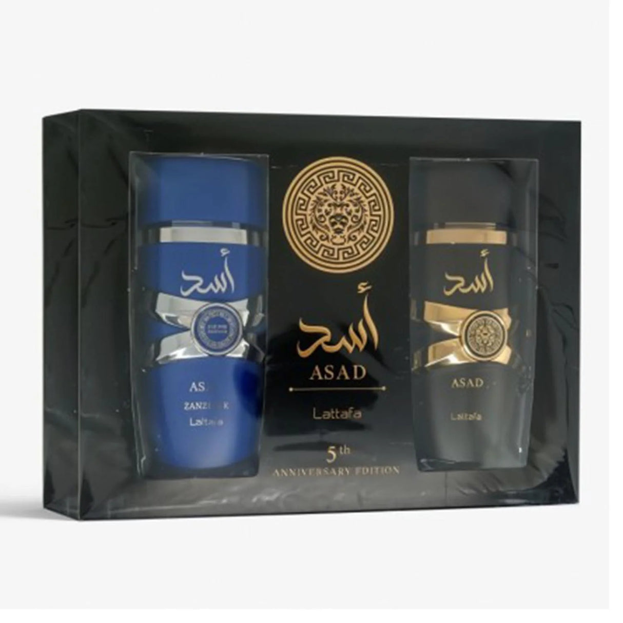 Lattafa Perfumes - Asad Gift Set Asad EDP 100 ml and Asad Zanzibar EDP 100 ml - 200ml - Feel You