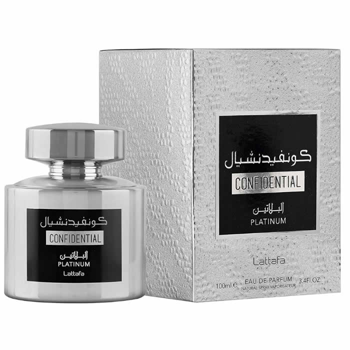 Lattafa Perfumes - Confidential Platinum EDP - 100ml - Feel You
