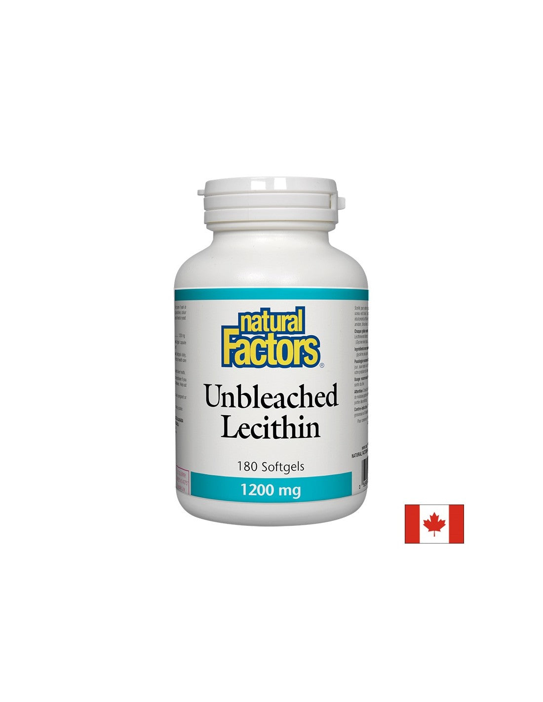 Lecithin Unbleached/ Лецитин (неизбелен) 1200 mg х 180 софтгел капсули Natural Factors - Feel You