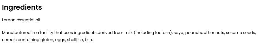 Lemon Essential Oil - 15 мл - Feel You