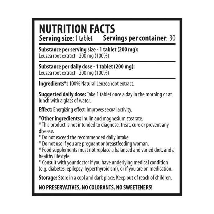 Leuzea Max Tabs - 30 Таблетки - Feel You