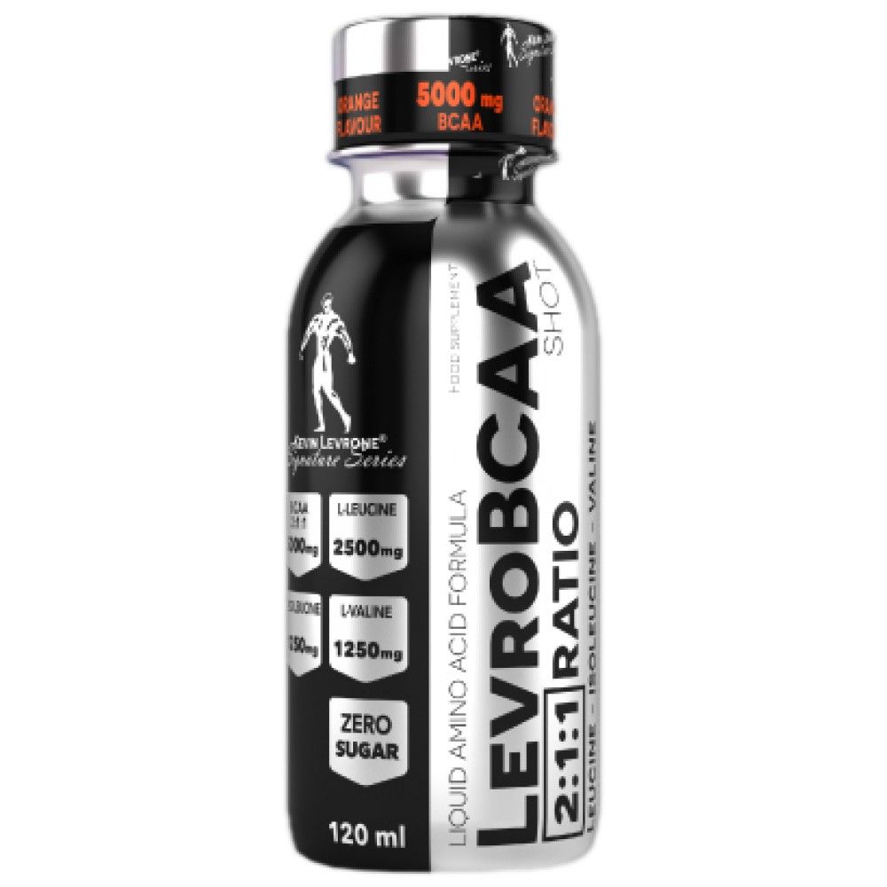 LevroBCAA Shot / 5000 mg BCAA with Zero Sugar - 12 x 120 мл - Feel You