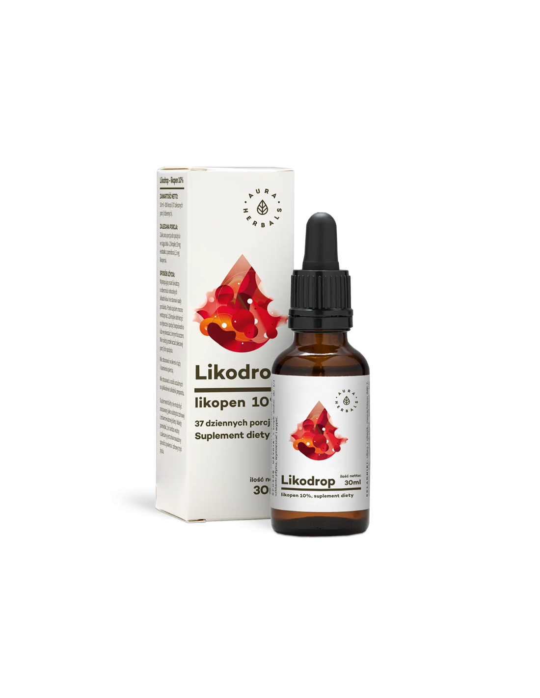 В покрепа на сърцето и простатата - Ликопен - Likodrop, 15 mg x 30 ml капки Aura Herbals - Feel You