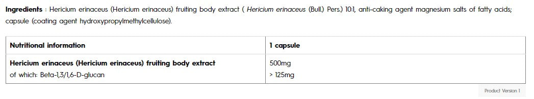 Lion's Mane Mushroom / 60 Caps - Feel You