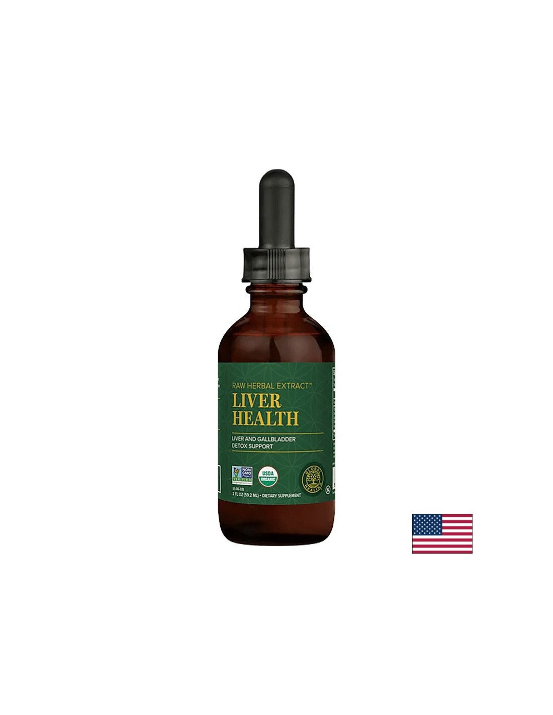 Livatrex® Liver Support Raw Herbal Extract™ / Билкова смес за черния дроб и жлъчния мехур, 59.2 ml Global Healing - Feel You