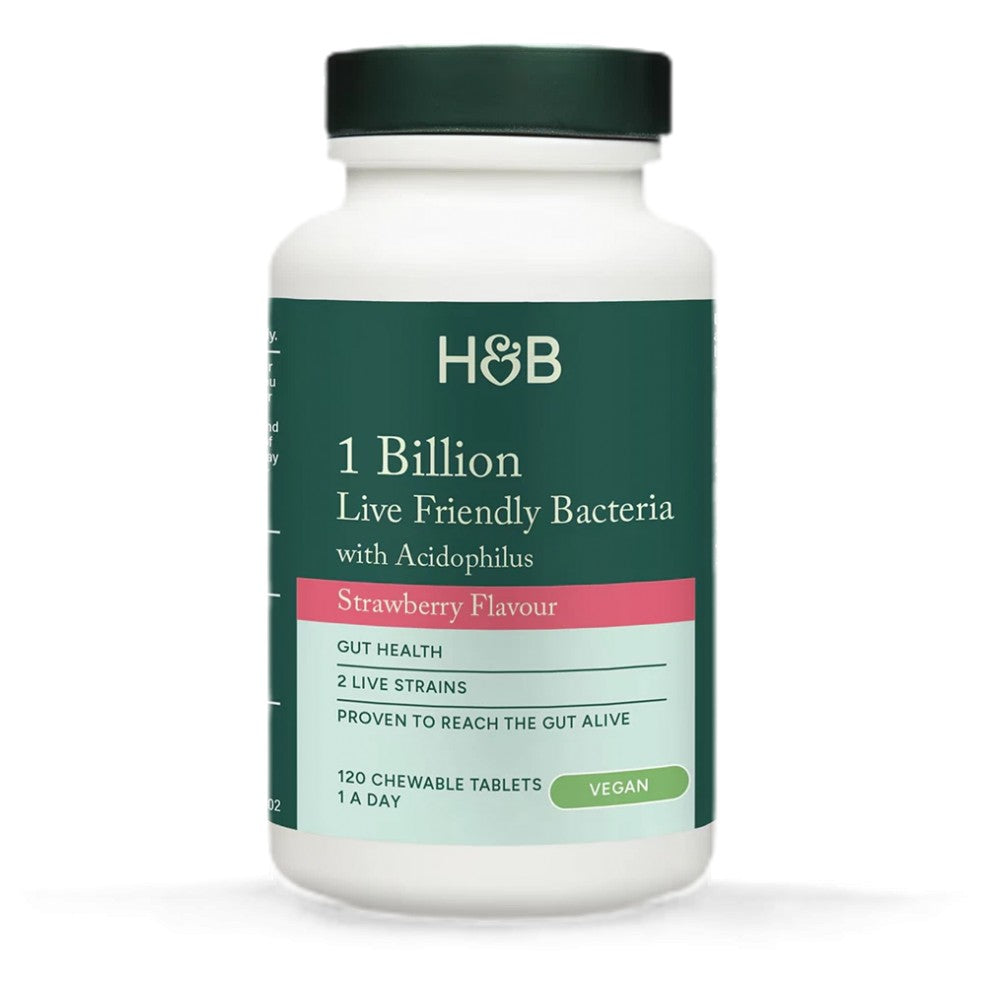 Live Friendly Bacteria | With 1 Billion Acidophilus Chewable - 120 Дъвчащи таблетки - Feel You