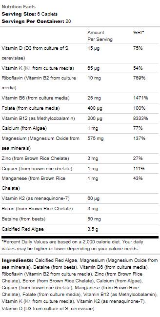 Living Calcium Advanced | Bone Density - 120 капсули - Feel You