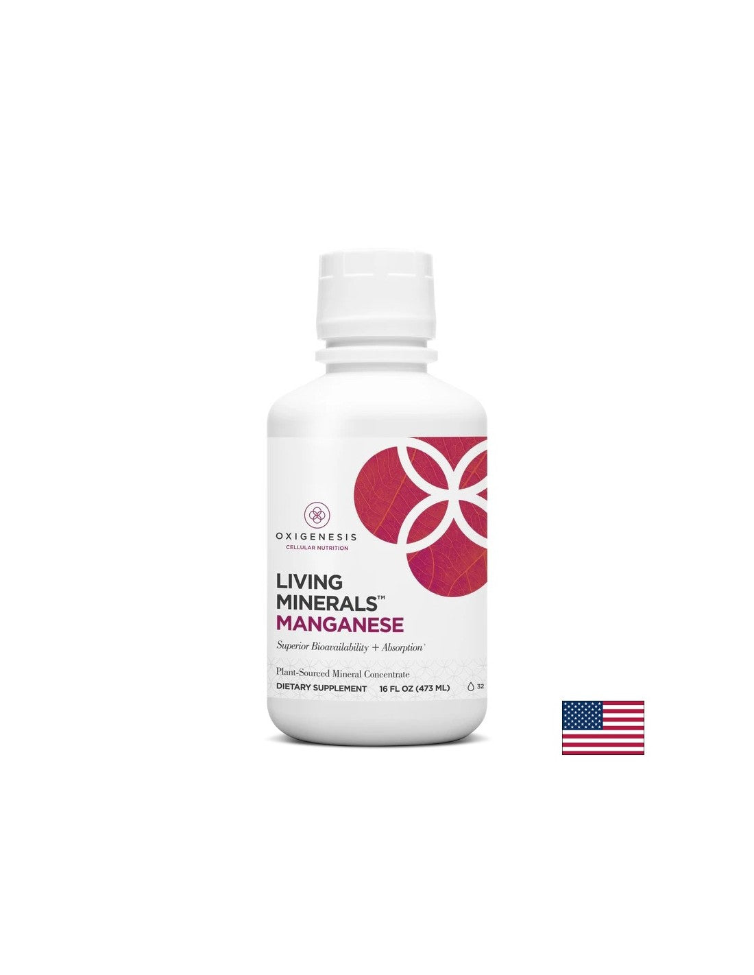За здрави кости, стави и кожа - Манган Living Minerals, 473 ml - Feel You