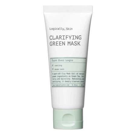 Logically, Skin - Clarifying Green Mask - Purifying Clay Face Mask - 100g - Feel You