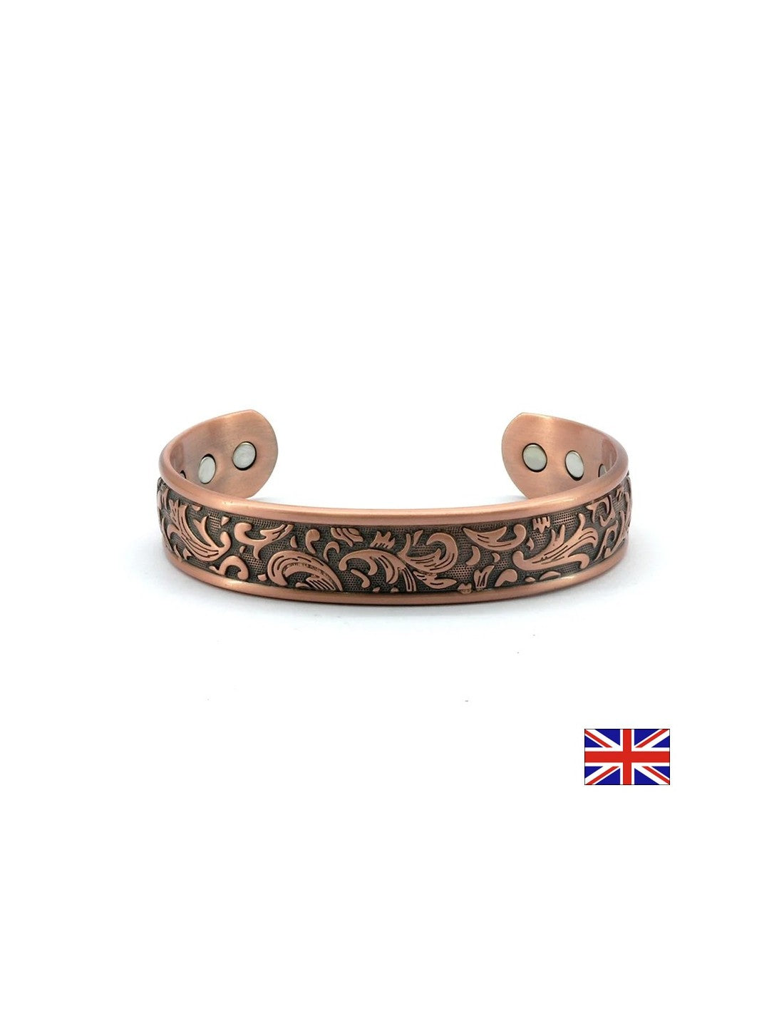 Магнитна гривна Релефен лист – Спокойствие и природен баланс, размер M, 1 бр. - Feel You