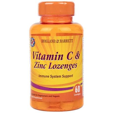 Vitamin C & Zinc Lozenges / Immune System Support - 60 Бонбона - Feel You