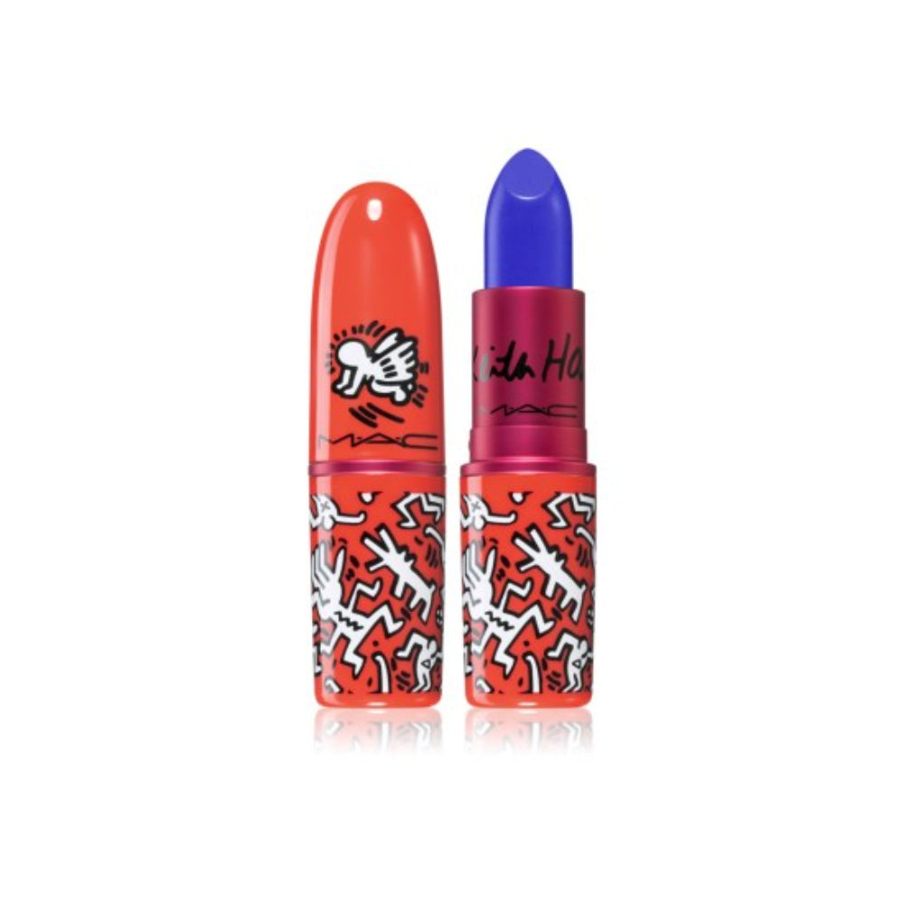 MAC, Viva Glam X Keith Haring, Longwear, Cream Lipstick, Canal Blue, 3 g - Feel You