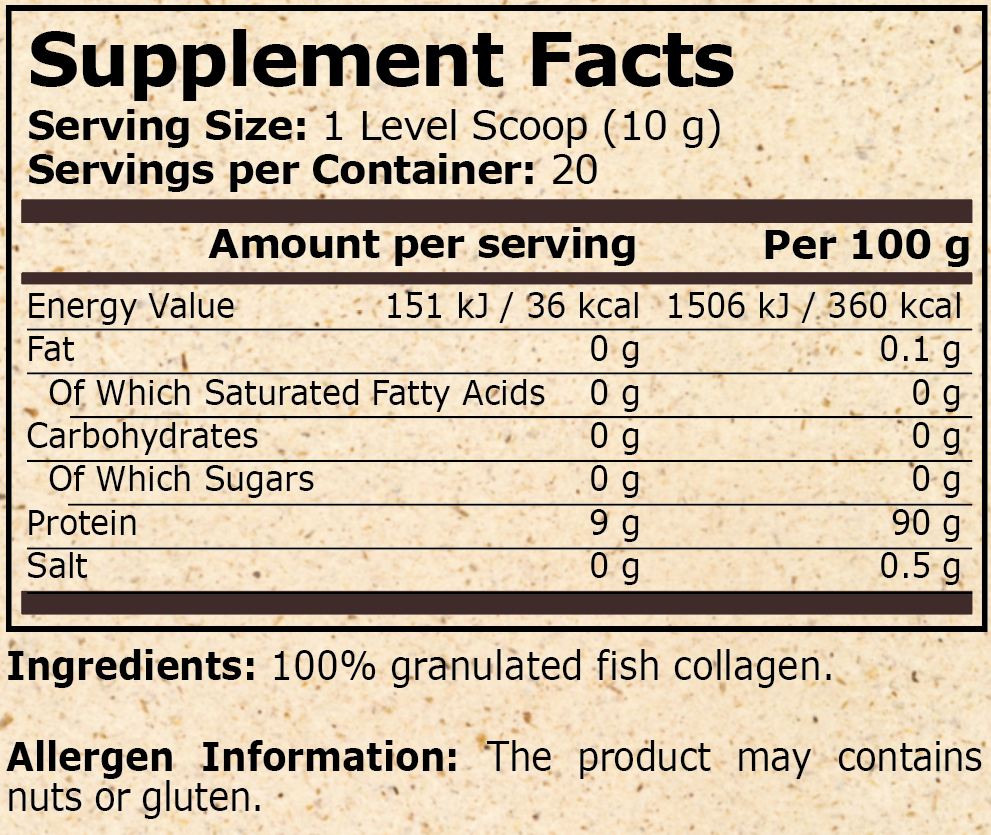 MARINE COLLAGEN UNFLAVORED - 200 g - Feel You