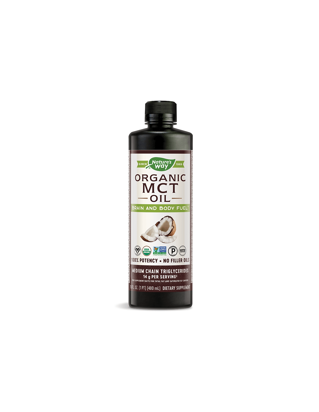 MCT Oil 100% Organic - 480 мл - Feel You