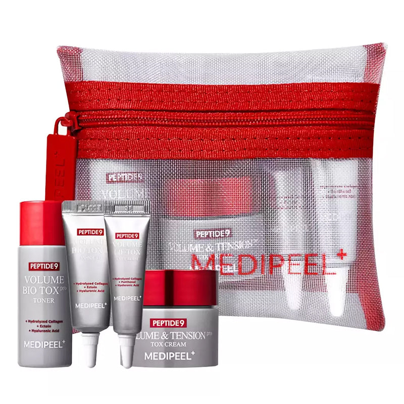 MEDI-PEEL Peptide 9 Volume Bio Tox Trial Kit (toner 20ml+serum10ml+eye cream 4ml+cream 10ml) - Feel You