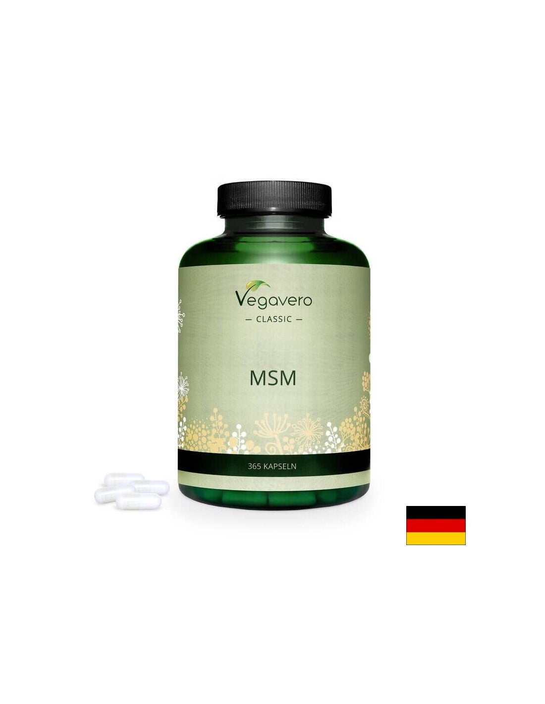 MSM/ МСМ /Метил-сулфонил-метан, 365 капсули, 100% Vegan Vegavero - Feel You