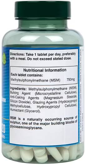 MSM / Methylsulphonylmethane 750 mg - 120 Таблетки - Feel You