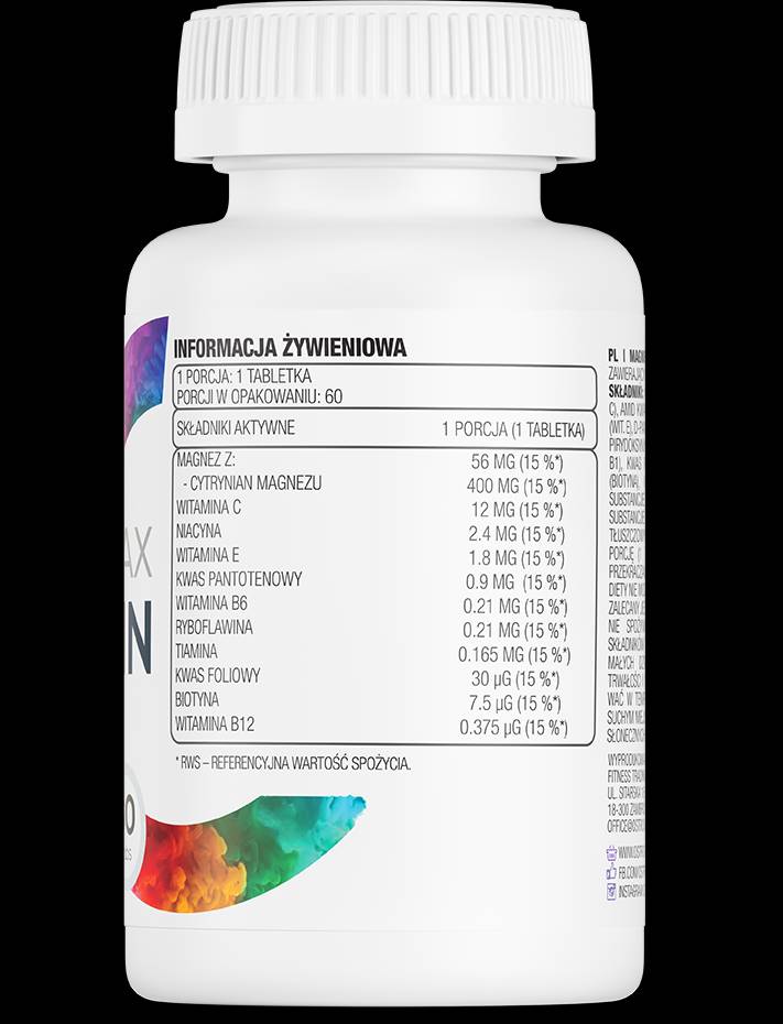 Magnez MAX + Vitamin 60 Таблетки - Feel You