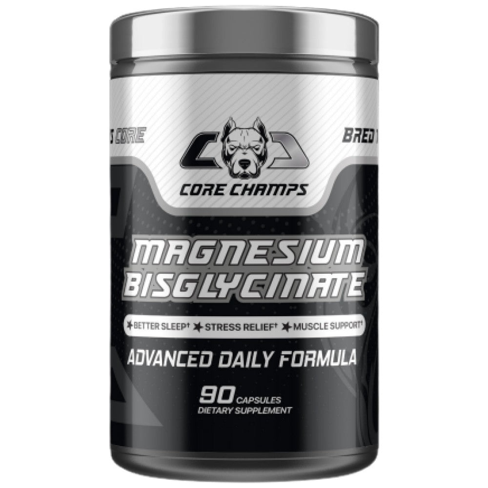 Magnesium Bisglycinate | Better Sleep ~ Stress Relief ~ Muscle Support - 90 капсули - Feel You