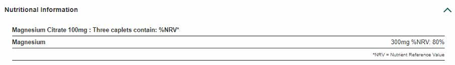 Magnesium Citrate 100 mg 100 Таблетки - Feel You
