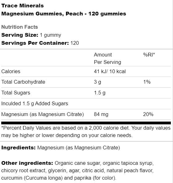 Magnesium Gummies 84 mg - 120 желирани бонбони - Feel You