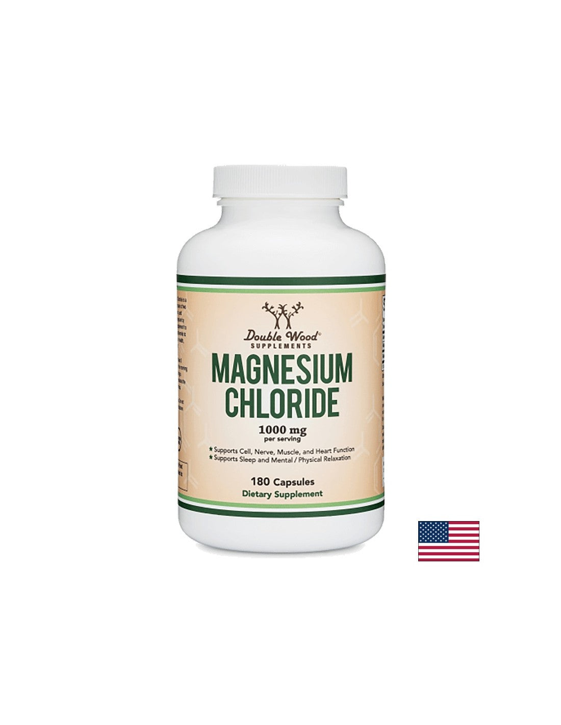 Magnesium chloride/ Магнезий (хлорид), 180 капсули Double Wood - Feel You