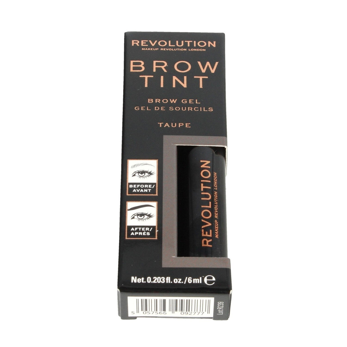 Makeup Revolution, Brow Tint, Eyebrow Gel, Taupe, 6 ml - Feel You