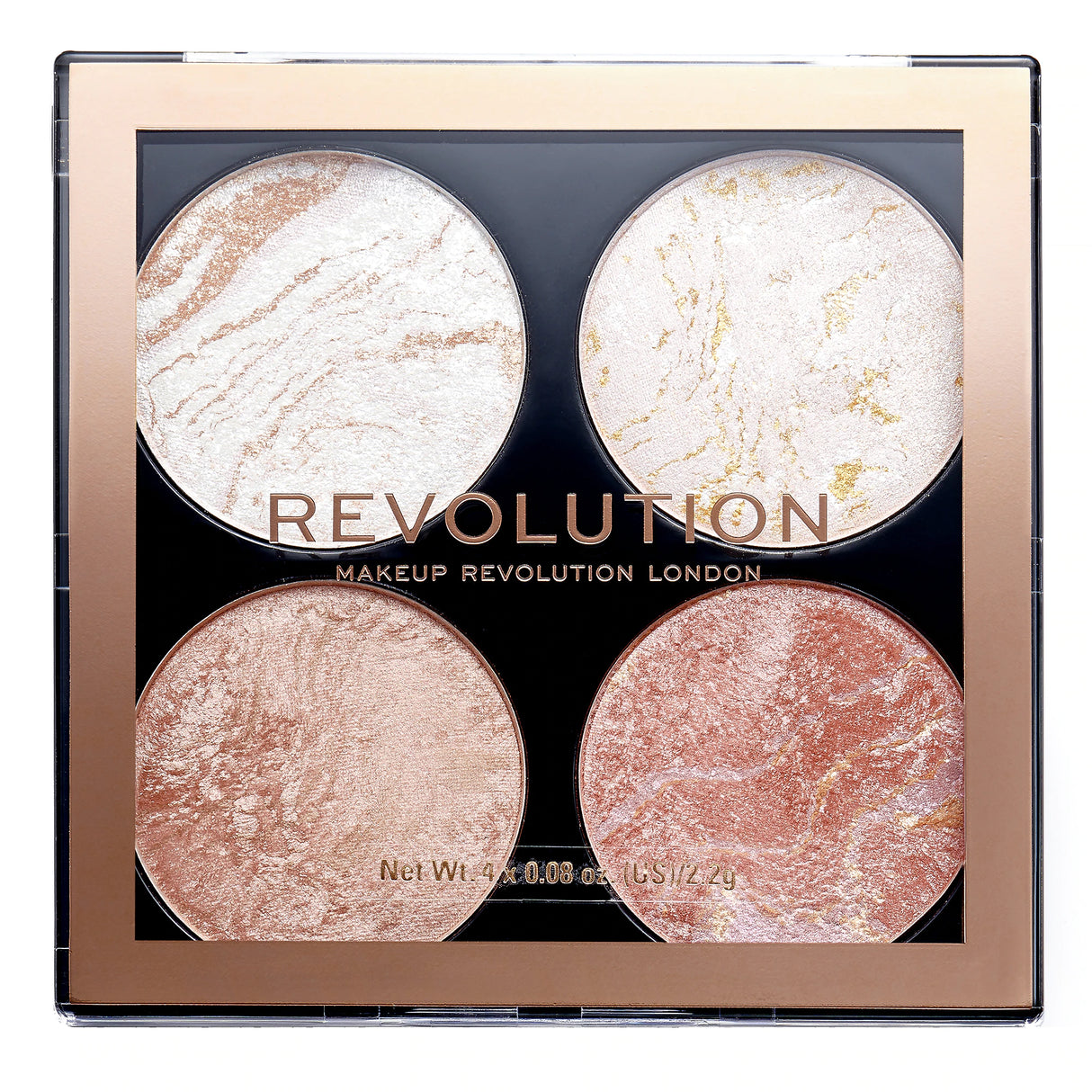 Makeup Revolution - Cheek Kit Palette - Palette of brighteners and bronzers 8 g - Feel You