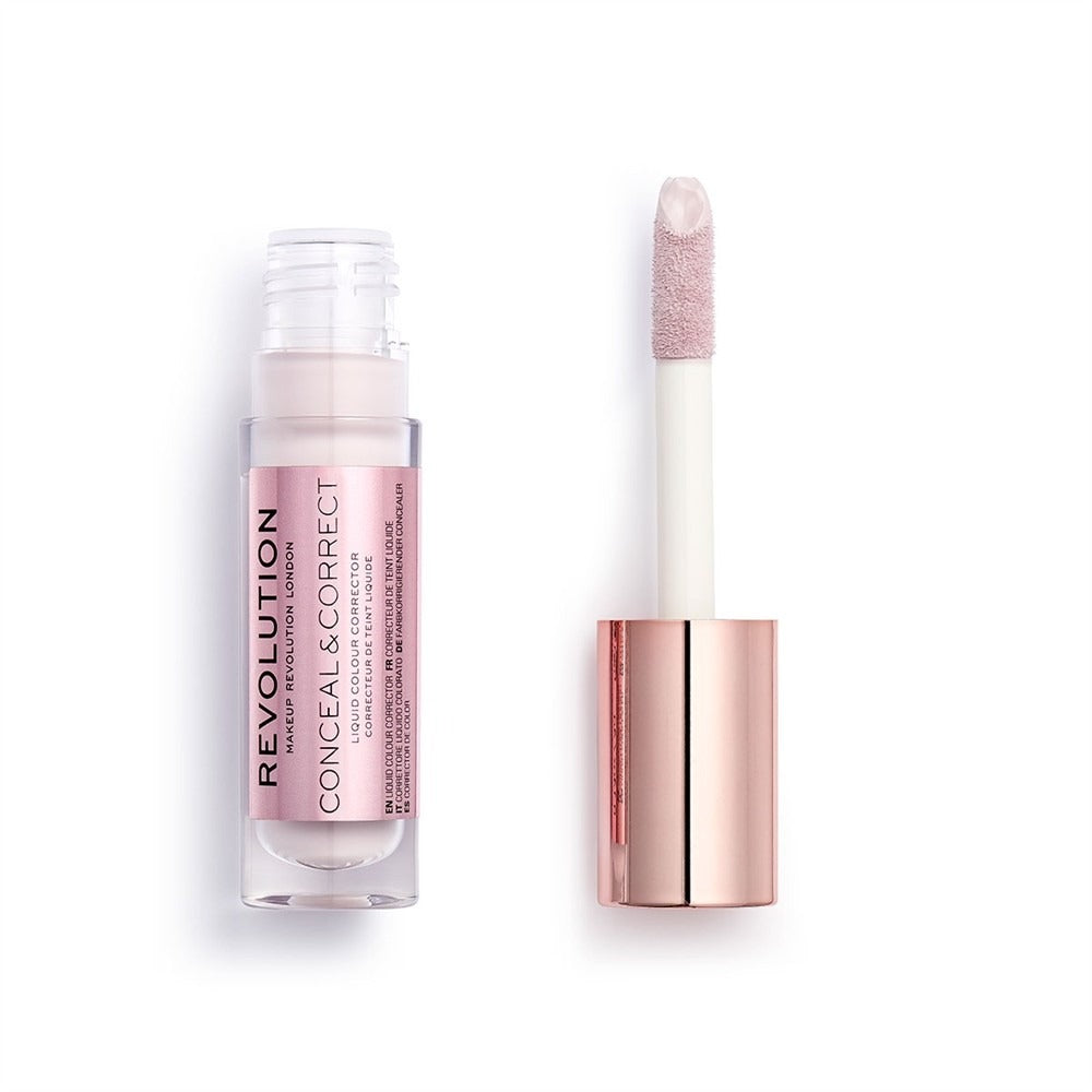 Makeup Revolution, Conceal & Correct, Corrective, Liquid Concealer, Lavander, 4 g - Feel You