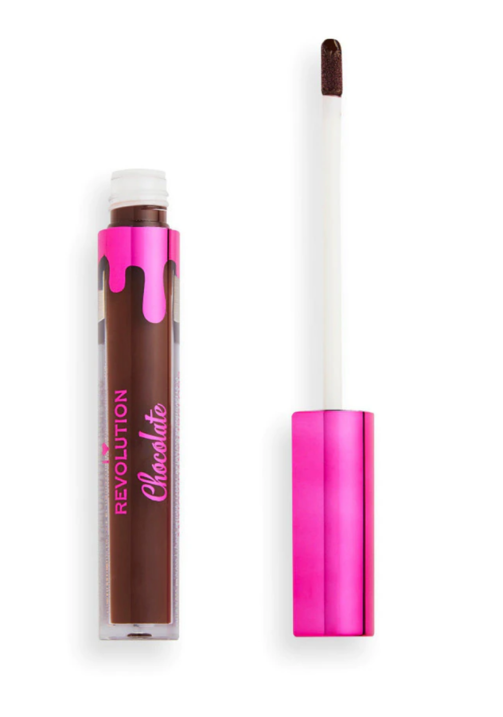Makeup Revolution, I Heart Revolution Chocolate, Lip Gloss, Mocha, 3.20 ml - Feel You