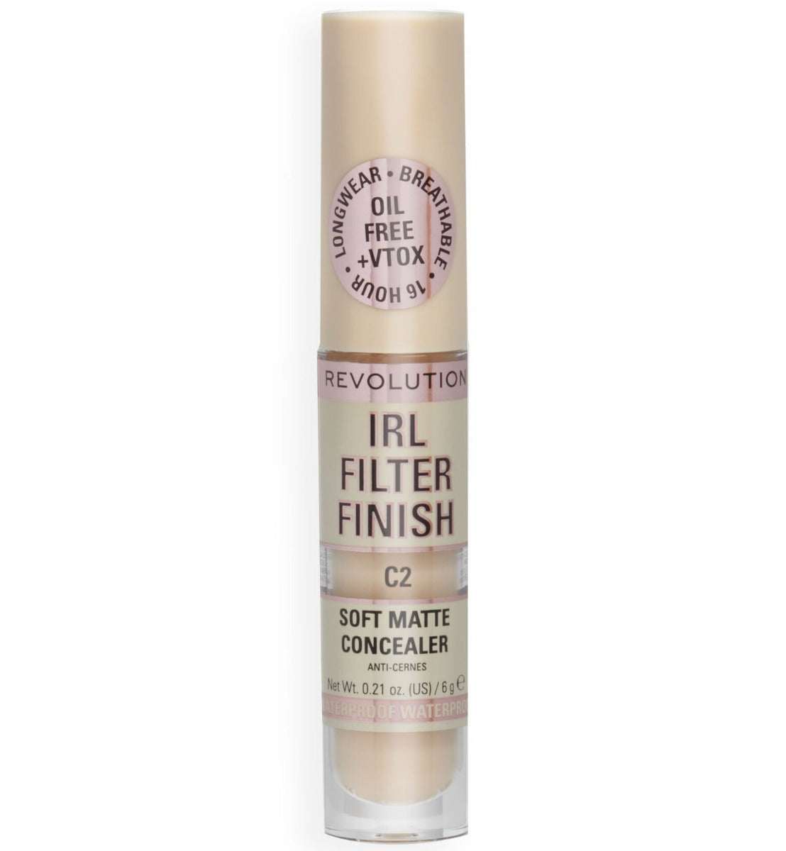 Makeup Revolution, IRL Filter Finish, Cover Dark Spots, Cream Concealer, C2, 6 g - Feel You