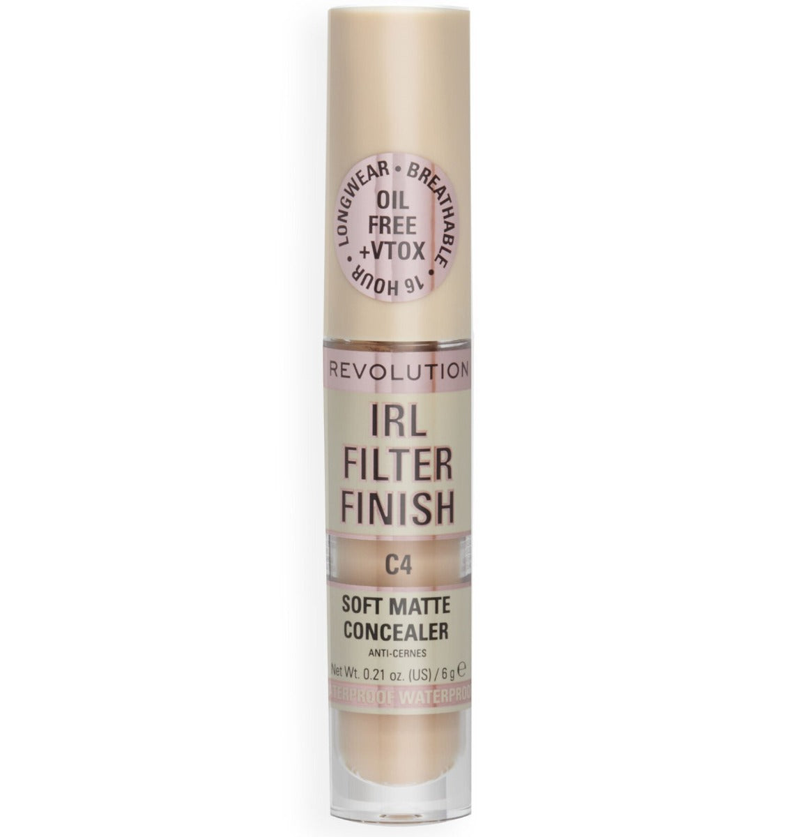 Makeup Revolution, IRL Filter Finish, Cover Dark Spots, Cream Concealer, C4, 6 g - Feel You