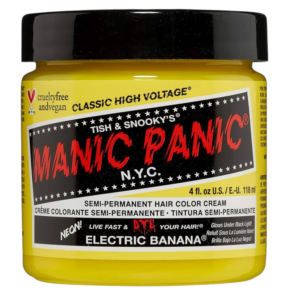 Manic Panic, Classic High Voltage Electric Banana, Semi-Permanent Hair Dye, 118 ml - Feel You