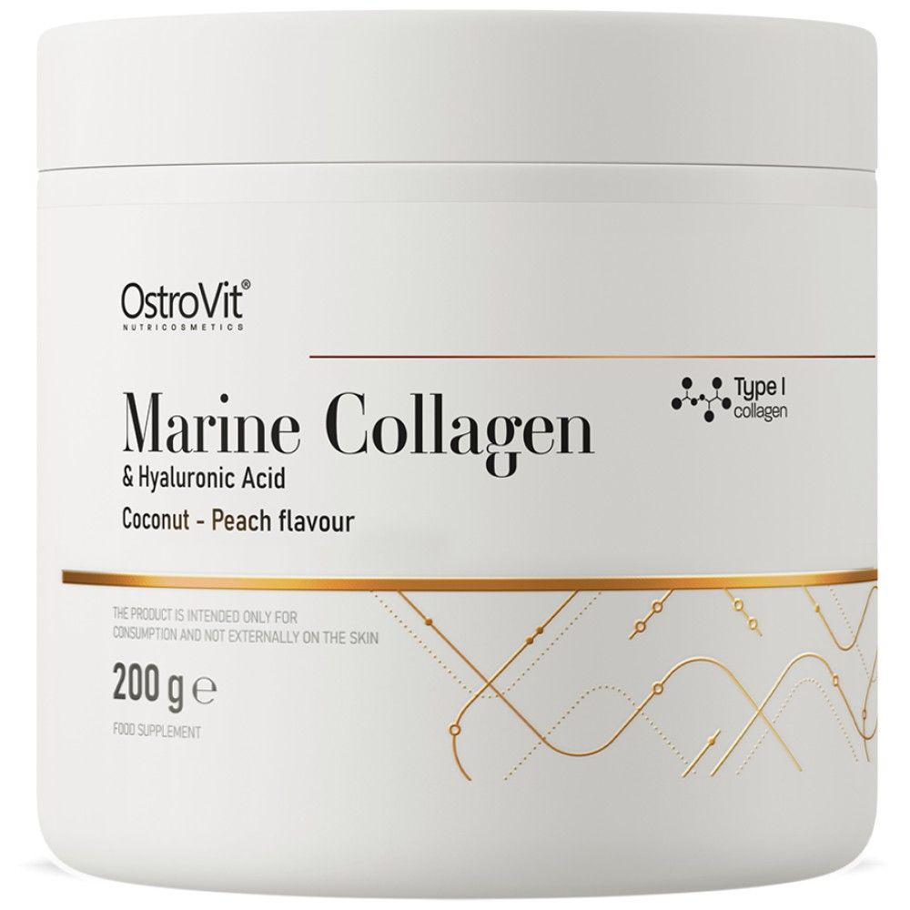 Marine Collagen & Hyaluronic Acid Powder | with Vitamin C - 200 грама - Feel You