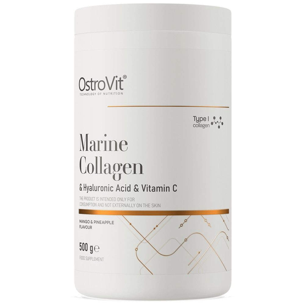 Marine Collagen & Hyaluronic Acid Powder | with Vitamin C - 500 грама - Feel You