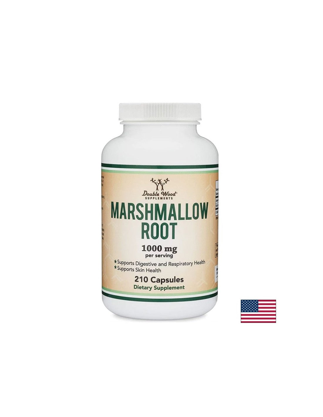 Marshmallow root - Бяла ружа (корен), 210 капсули Double Wood - Feel You