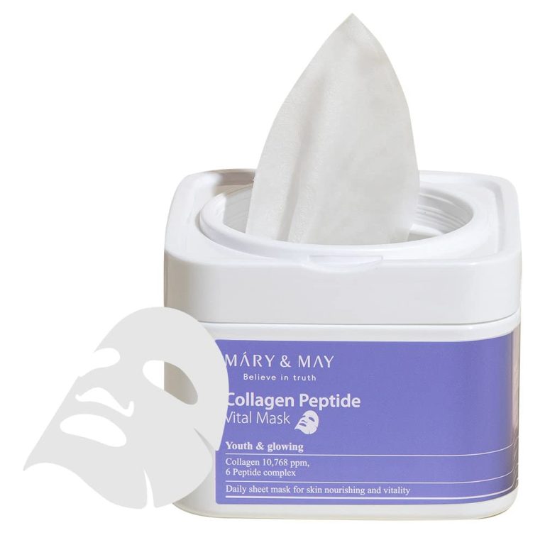 Mary & May - Collagen Peptide Vital Mask, 30pcs - Feel You